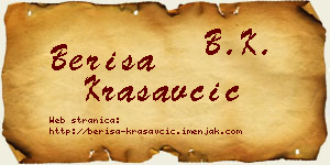 Beriša Krasavčić vizit kartica